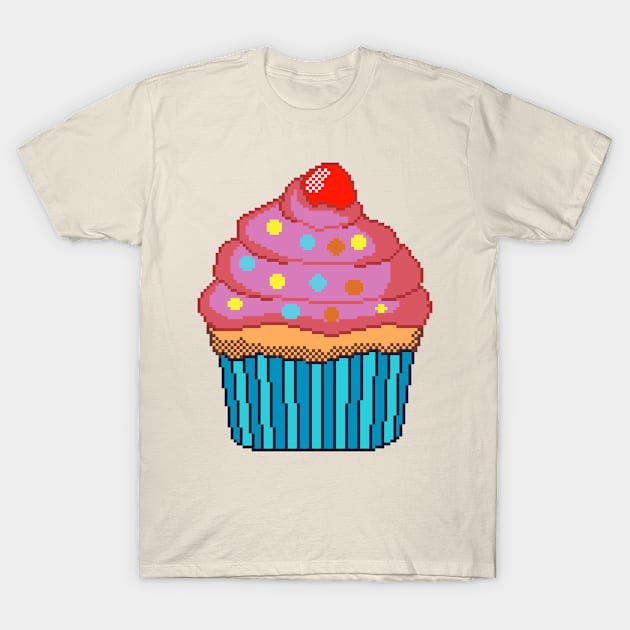 Cupcake Pixelart T-Shirt by DarmaStore